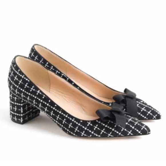 J Crew Elwood Black and White Tweed Pump | 8.5 - Picture 1 of 11